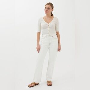 BDG Urban Outfitters White Cotton Cowboy Jeans